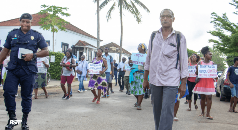 Manisfestação em São Tomé pede segurança para Lucas