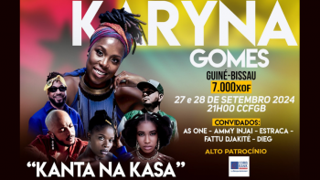 Karyna Gomes “Kanta na Kasa” no Centro Cultural Francófono da Guiné Bissau