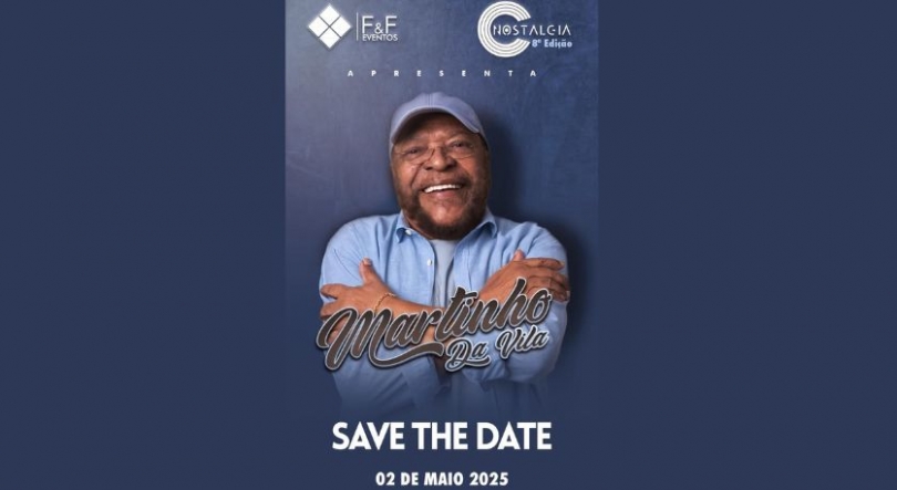 Imagem de Martinho da Vila no Festival Nostalgia em Maputo