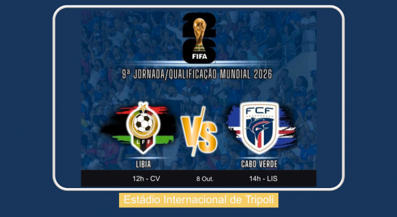 Imagem de Líbia-Cabo Verde relato em simultâneo com a Rádio de Cabo Verde