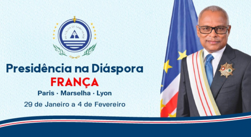 Imagem de Presidente de Cabo Verde em visita oficial a França
