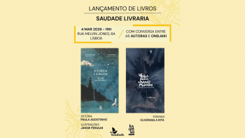 Imagem de Saudade Livraria lança novos livros dia 4 de março