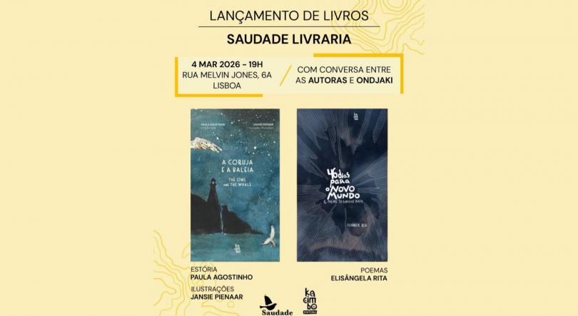 Imagem de Saudade Livraria lança novos livros dia 4 de março