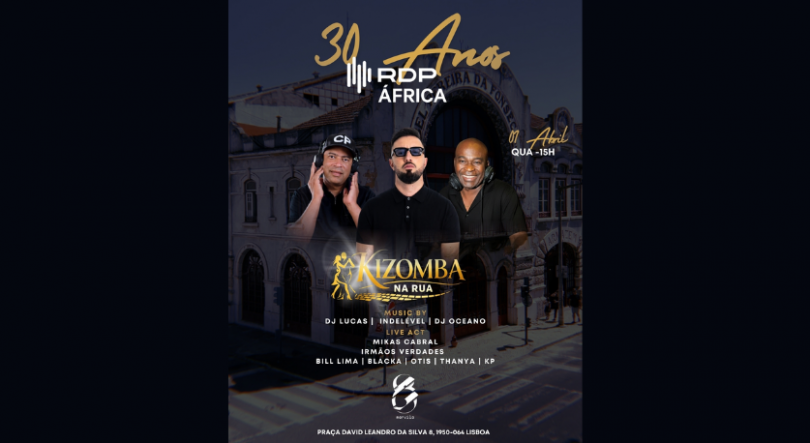 Imagem de Kizomba na Rua para celebrar os 30 anos RDP África
