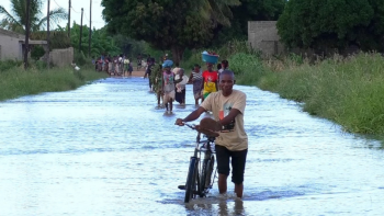 Imagem de Rio Save transborda e provoca inundações no Centro de Moçambique